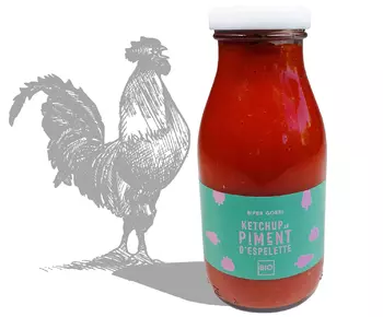 Épices Sacré français - Condiment - Ketchup - Ketchup au piment d'Espelette - <div> Un vrai goût de ketchup de tomate et du piment d'Espelette pour petits et grands sans sucre rajouté !</div>